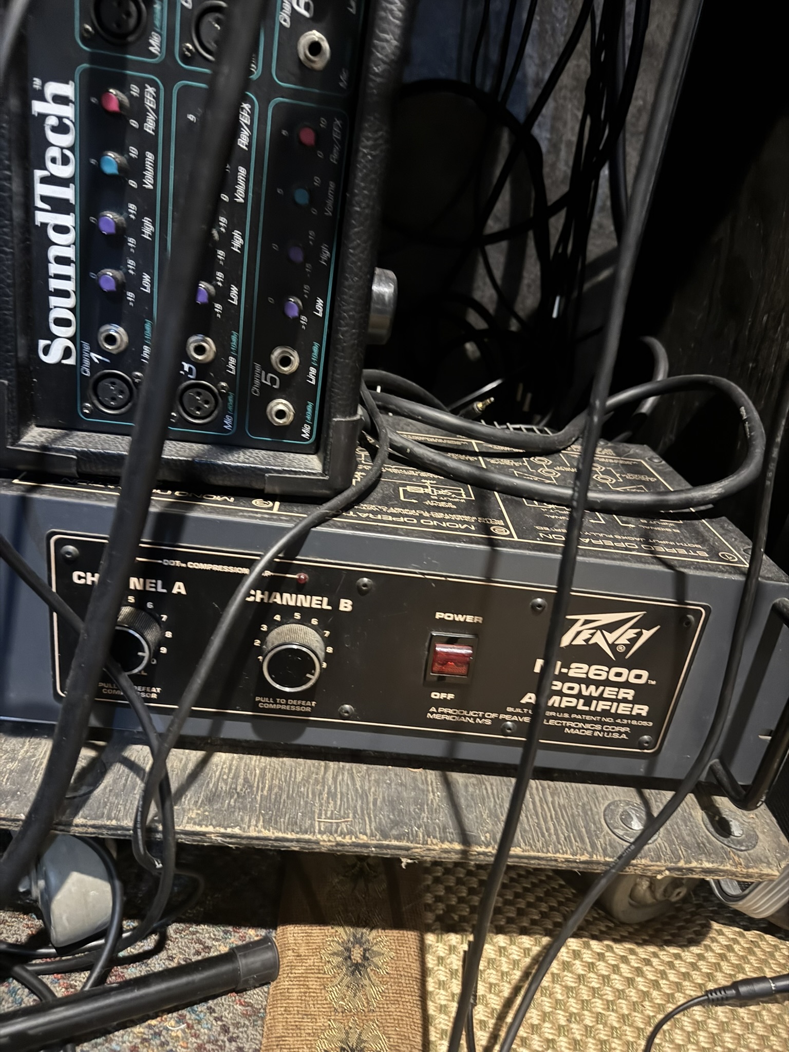 FOH — outdoor mixer, wireless receivers